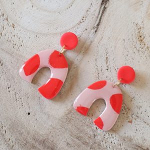 Boucles d’oreilles Arc en ciel – Coquelicot & Mix – Bijou unique & fait-main