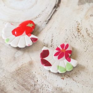 Boucles d’oreilles Narcisse – Bouquet – Bijou unique & fait-main