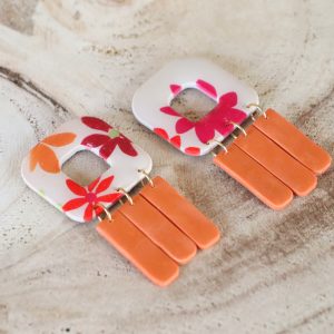 Boucles d’oreilles Salicorne – Bouquet – Bijou unique & fait-main