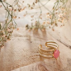 Bague Désert – Rose bruyère – Bijou unique & fait-main