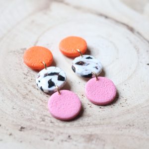 Boucles d’oreilles – Soie – Bijou unique & fait-main